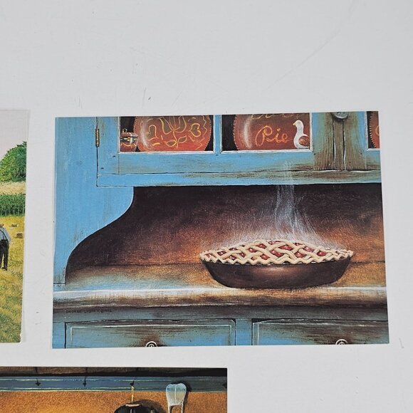 Set of 3 Vintage Amish Life Postcards George Lyster 1992 Pennsylvania Dutch Art - Picture 7 of 8
